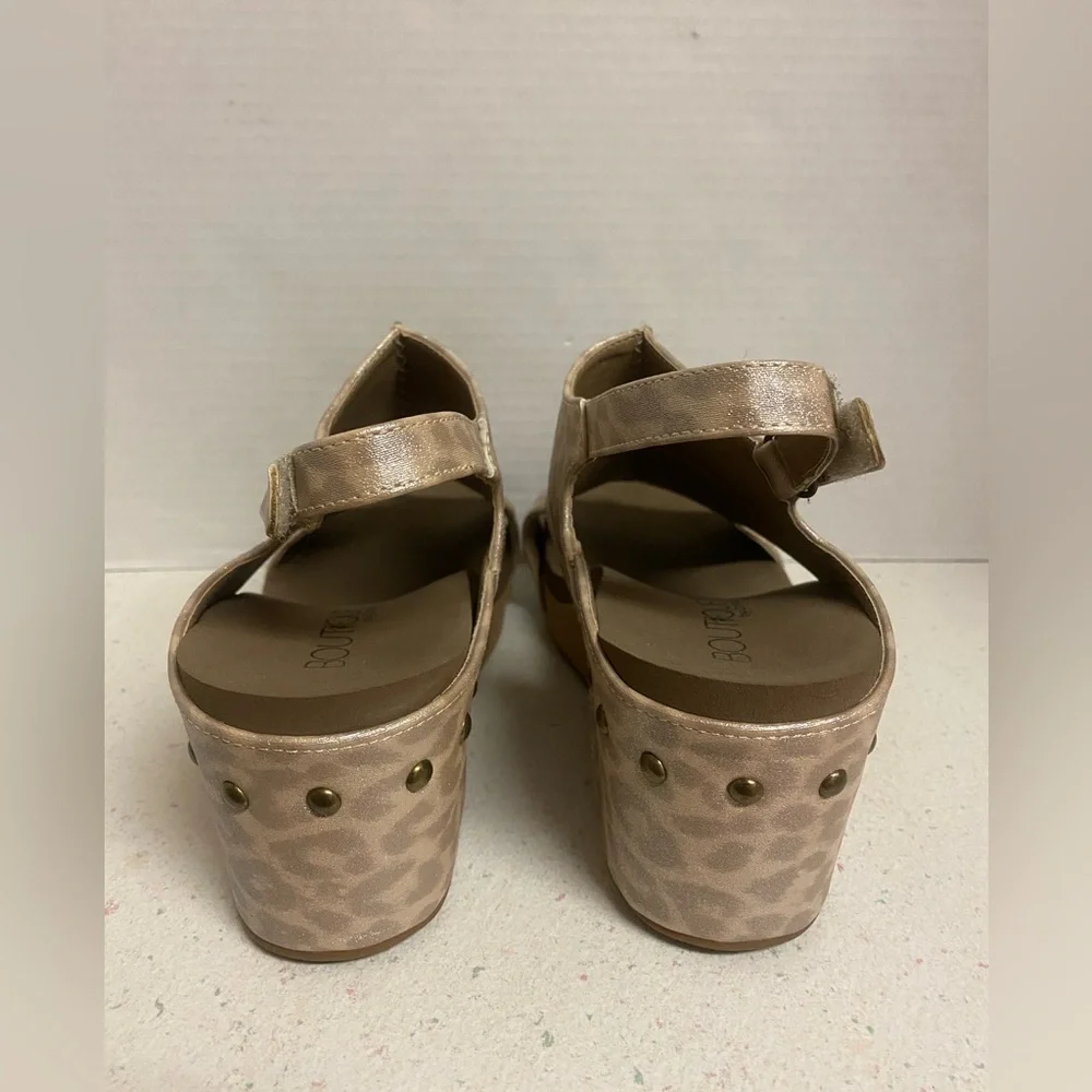 Corkys Carly Tan Leopard Wedge Sandals